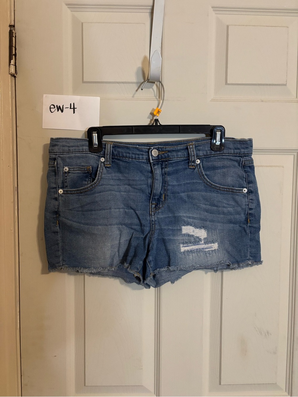 Mossimo Supply Co. Light Blue Distressed Denim Cutoff Shorts